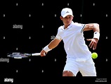 Jeffrey John Wolf in action against Ryan James Storrie on day seven of ...