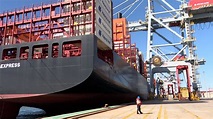 Imágenes del buque Río de Janeiro Express al puerto de Montevideo - YouTube