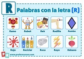 Palabras con R | Que empiezan por la letra R para Niños