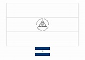 Nicaragua flag coloring page Flag Coloring Pages, Free Coloring Sheets ...