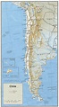 Landkarte Chile (Reliefkarte) : Weltkarte.com - Karten und Stadtpläne ...