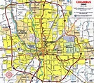 Map Of Columbus Ohio And Surrounding Area | Maps Of Ohio