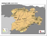Montes De Leon Mapa Fisico | Mapa