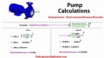 how to calculate pump head pressure for an increase or decrease in flow ...