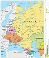 Mappa Politica Dell'Europa Orientale Illustrazione Vettoriale ...