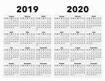 2019-2020 Calendar – Calendar Options