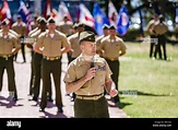 Colonel Scott Benedict, commanding officer of the 24th Marine ...