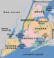 Нью йорк на карте - 88 фото