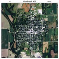 Aerial Photography Map of Humboldt, KS Kansas
