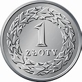 Vecteur Inverse De L'argent Polonais Une Pièce D'argent Zloty Avec ...