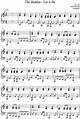 Partitura para piano de Let It Be - The Beatles | Partituras de piano ...