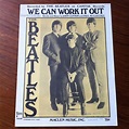The Beatles We Can Work It Out Sheet Music Lyrics Maclen 1965 | Etsy ...
