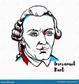 Immanuel Kant Portrait ilustración del vector. Ilustración de retrato ...