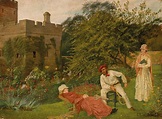 George Howard 9th Earl of Carlisle and Rosalind Countess of Carlisle seated in the gardens at Na ...