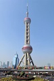 La Torre Perla Oriental de China, una de las más altas de Asia