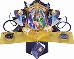 Nativity Scene Pop-Up Christmas Greeting Card Second Nature 3D Pop Up ...