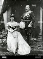 EDWARD VII (1841-1910) with his wife Alexandra of Denmark Stock Photo ...