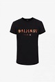 Balmain Camiseta de algodón negra con logotipo de Balmain Paris ...