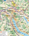 Map of Zurich (City in Switzerland) | Welt-Atlas.de
