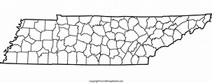 Blank Map of Tennessee – Map of Tennessee Blank [PDF]