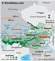 Austria Large Color Map