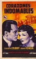 "CORAZONES INDOMABLES" MOVIE POSTER - "DRUMS ALONG THE MOHAWK" MOVIE POSTER