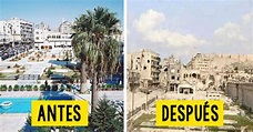 20 Impactantes imágenes del antes y después de la Guerra en Siria