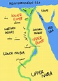 Map Of Egypt And Nubia