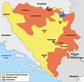 Landkarte Bosnien und Herzegowina - Landkarten download -> Bosnien und ...