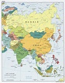 Mapa Político de Asia - Tamaño completo | Gifex