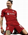 Darwin Núñez Liverpool football render - FootyRenders