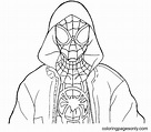 Spider-man Miles Morales Para Colorear - Miles Morales Para Colorear ...