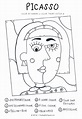 Pablo Picasso Face Printable For Kids - Tedy Printable Activities