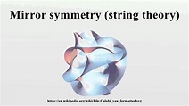 Mirror symmetry (string theory) - YouTube