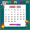 Calendário Junho 2021 | Sempre Alegria