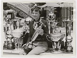 [Amelia Earhart surrounded by trophies] | International Center of ...