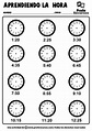 Fichas para Aprender La Hora | Relojes Analógicos con Manecillas