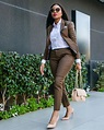 Nayi le walk 💃 👠 ... suit by @smart_tailors | Office outfits women ...
