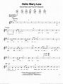 Hello Mary Lou sheet music for guitar solo (chords) (PDF)