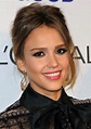 Jessica Alba Formal Updo Hairstyle for Prom - PoP Haircuts