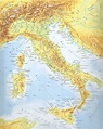 Carte de l'Italie - Cartes sur le relief, villes, Nord, îles ...