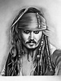 Captain Jack Sparrow | Johnny Depp ️ | Jack sparrow drawing, Captain ...