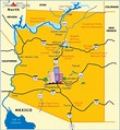 Map of Scottsdale Arizona - ToursMaps.com