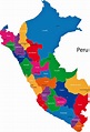 Peru Map of Regions and Provinces - OrangeSmile.com