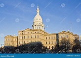 Lansing, Michigan - Het Capitool Van De Staat Stock Foto - Image of ...