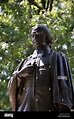 Statue of Rev. Abraham Pierson, Old Campus, Yale University, New Haven ...