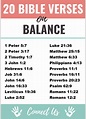 20 Strong Bible Scriptures on Balance – ConnectUS