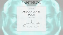 Alexander R. Todd Biography - British biochemist | Pantheon