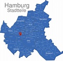 Hamburg Stadtteile interaktive Landkarte | Image-maps.de