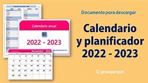Calendario 2022 - 2023 y planificador - Familia y Cole